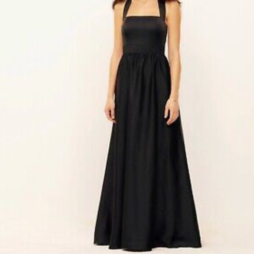 NWT Reformation Edessa Gown in Black